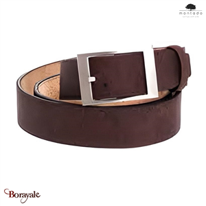 Ceinture Homme en liège made in Portugal Montado Naturel et marron