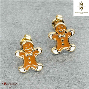 Boucles d'oreilles en Acier Merveilles du monde