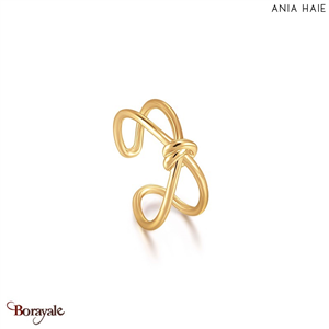 Forget Me Knot, Bague Argent plaqué Or 14 carats ANIA-HAIE R029-02G