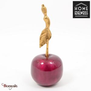 Cerise 25 cm Home Edelweiss collection : Gaia Rouge nacré et or