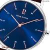 Montre PIERRE LANNIER Collection Cityline argenté cuir  Homme