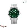 Montre Homme Orlam Cadence cadran vert bracelet acier argenté étanche 10 ATM ORS