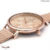 Montre PIERRE LANNIER Collection SYMPHONY doré rose milanais  Femme
