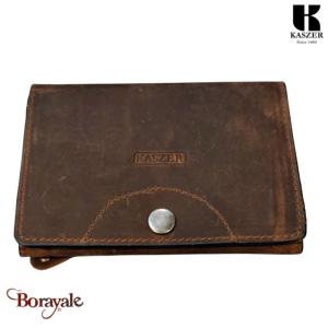 Portefeuille KASZER collection Oregon marron naturel 592304-MC6