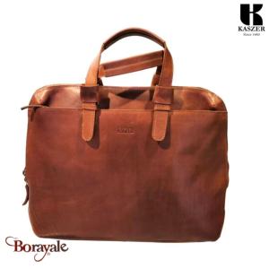 Sac Business KASZER collection Rhodes cognac foncé 30004-C6