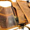 Sac bandoulière KASZER collection Wyoming brun naturel moyen 20601-C6
