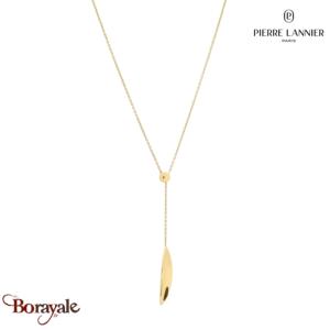 Collier sautoir ENTASIS Pierre Lannier BJ20A0201 acier poli de couleur or