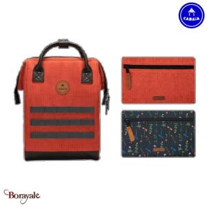 Sac à dos Cabaïa Adventurer + 2 poches, Bruges, Mini en Velours