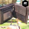 Portefeuille Bear Design en Cuir de vachette brut Brut Collection : brut