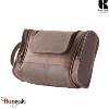 Trousse de toilette Kaszer collection Oregon en cuir de buffle marron 21252-C6