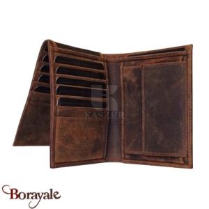Portefeuille KASZER collection Oregon Marron naturel 514004-MC6