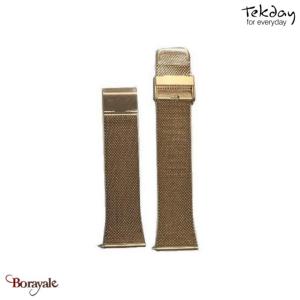 Bracelet de montre TEKDAY Acier milanais rose doré 675875