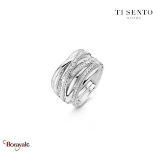 Bague TI Sento Entrelacée femme 12067ZI/56