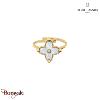 Bague RUBYA Pierre Lannier BJ23A3211 acier poli de couleur or