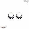 Boucles d'oreilles Belle mais pas que, Louise, Noire