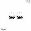 Boucles d'oreilles Belle mais pas que, Naomie, Noire
