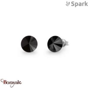 Boucles d'oreilles Spark Sweet Candy 8mm cristal autrichien sur argent A129N
