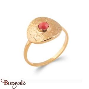 Bague Plaqué Or fin Borayale Collection : Cornaline Taille : 52