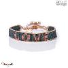 Bracelet Belle mais pas que, Mexican Pink, Perles de miyuki dorées à l'or fin