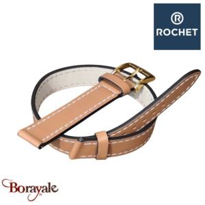 Bracelet Rochet Double Tour 14mm Cognac | 3021404DT02