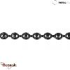 Bracelet homme Phebus grain de café noir vieilli 35-0984