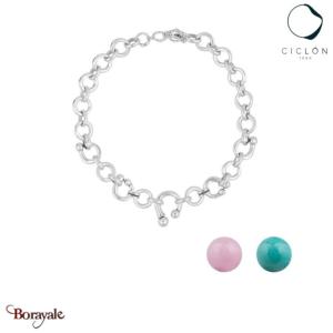 Collier Ciclon 1998 Ecleptica métal plaqué argent 925° CI221800-01