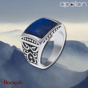 Chevalière Lapis Lazuli, Collection: homme APOLLON Taille 60