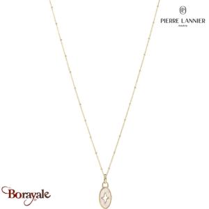 Collier Ovalia Pierre Lannier BJ28A0211 acier poli de couleur or
