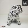 Chien 19 cm Home Edelweiss collection : Mignon Noir, gris, blanc