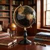 Grand Globe Terrestre Philéas 40 cm Noir et Or - Home Edelweiss JD835