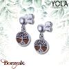 Boucles d'oreilles Yola Nature Arbre de vie Acier poli IG-553