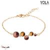 Bracelet Yola Nature Nature et élégance Acier plaqué IP doré IK-375