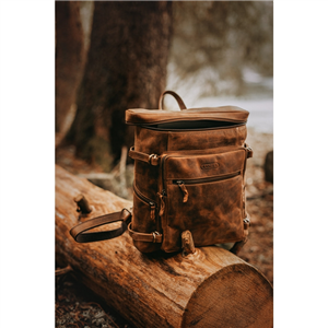 Sac à dos KASZER collection Nevada Marron naturel clair touché velours 20865-C6