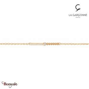 Bracelet La Garçonne Diamant Etats d'âme doré champagne 26300010