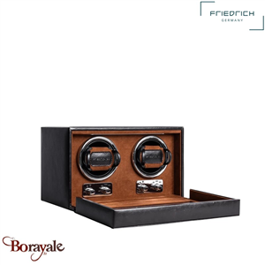 Remontoir 2 montres, Friederich 1923 série Bond à Led, marron 29482-3