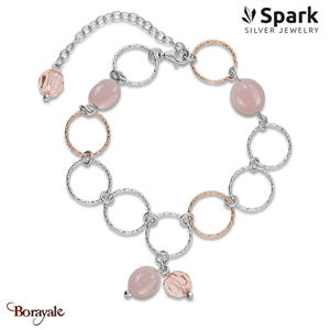 Bracelet SPARK Silver Jewelry : Delicado - Rose