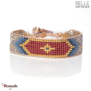 Bracelet Belle mais pas que, Terracotta, Perles de miyuki dorées à l'or fin