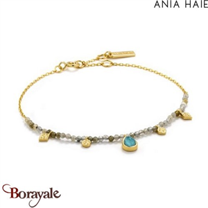 Mineral Glow, Bracelet Argent plaqué Or 14 carats ANIA-HAIE B014-03G