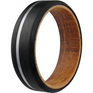 Bague Zirconium Noir Apollon homme