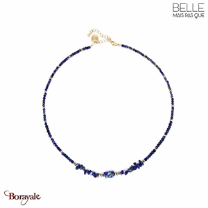 Collier Belle mais pas que, Collection: Kelly Lapis Lazuli et hématite KELL-C4