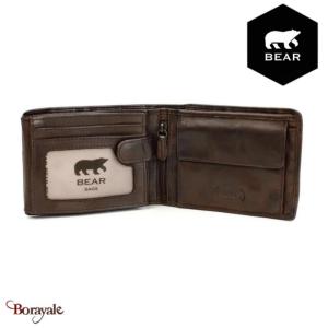 Portefeuille BEAR Cow Lavato Brun CL18840BRO