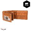 Portefeuille Bear Design en Cuir de vachette lavé Cognac Collection : Lavato