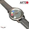Montre AKTEO Art - Peinture 5 taches 38 mm noire ronde APe06