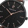 Montre PIERRE LANNIER Collection CITYLINE noir cuir Homme