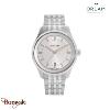 Montre Homme Orlam Pulse cadran gris bracelet acier argenté étanche 10 ATM ORSSB