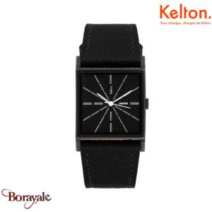 Montre KELTON Astre Blackstar Epsom Noir quartz Unisexe 9123432