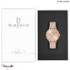 Montre PIERRE LANNIER Collection SYMPHONY doré rose milanais  Femme