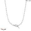 Forget Me Knot, Collier Argent plaqué rhodium  ANIA-HAIE N029-01H