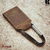 Porte clés KASZER collection Oregon marron naturel foncé 592004-C6