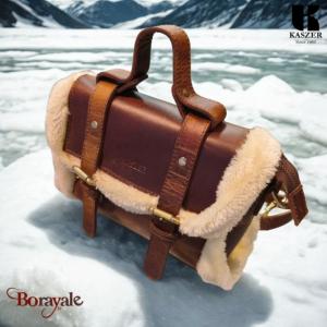 Sac à Main KASZER collection Wyoming Fourrure S Marron naturel clair 20403-C6